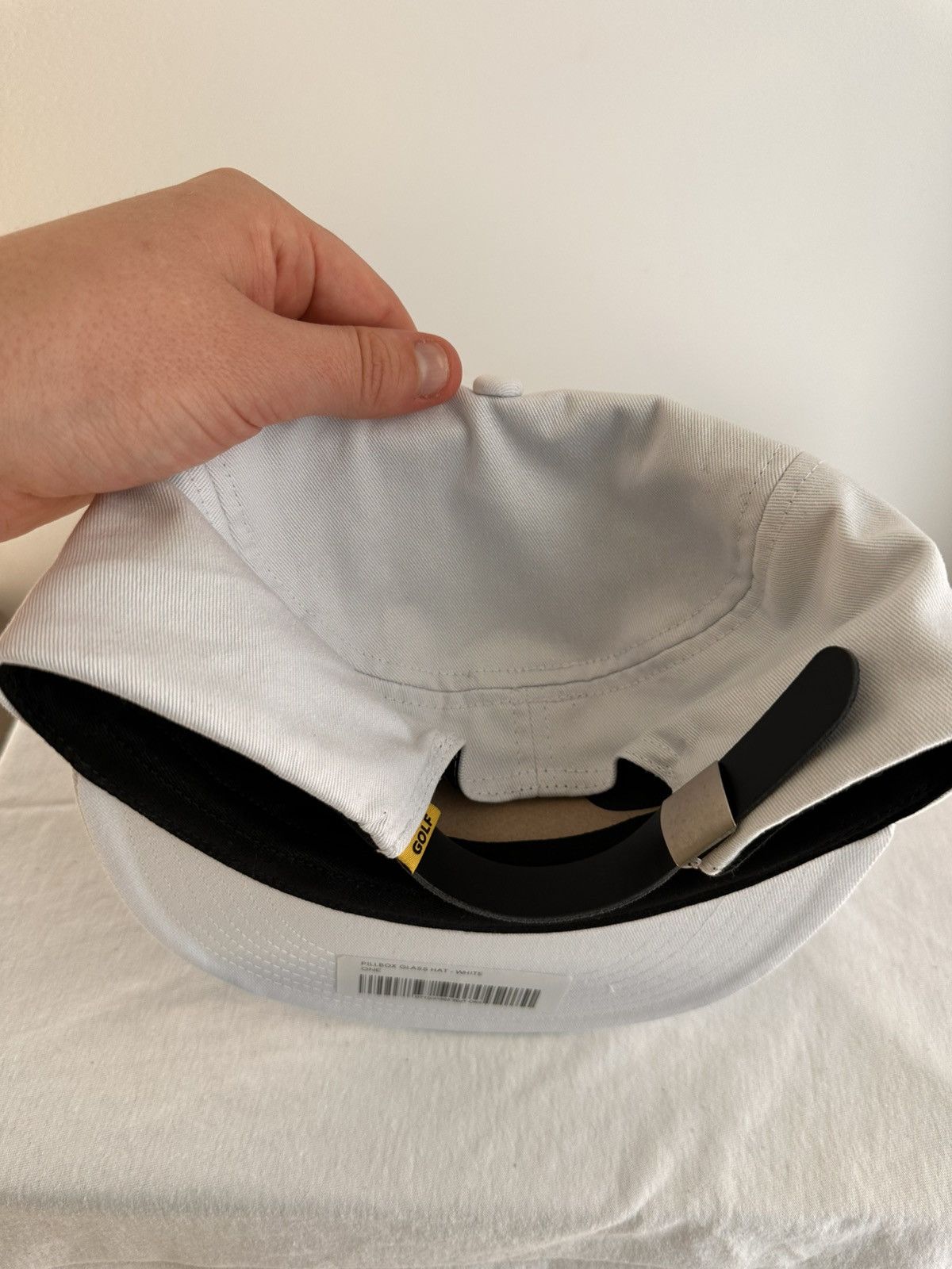 Golf Wang DON’T TAP THE GLASS WHITE PILLBOX HAT Size ONE SIZE - 2 Thumbnail