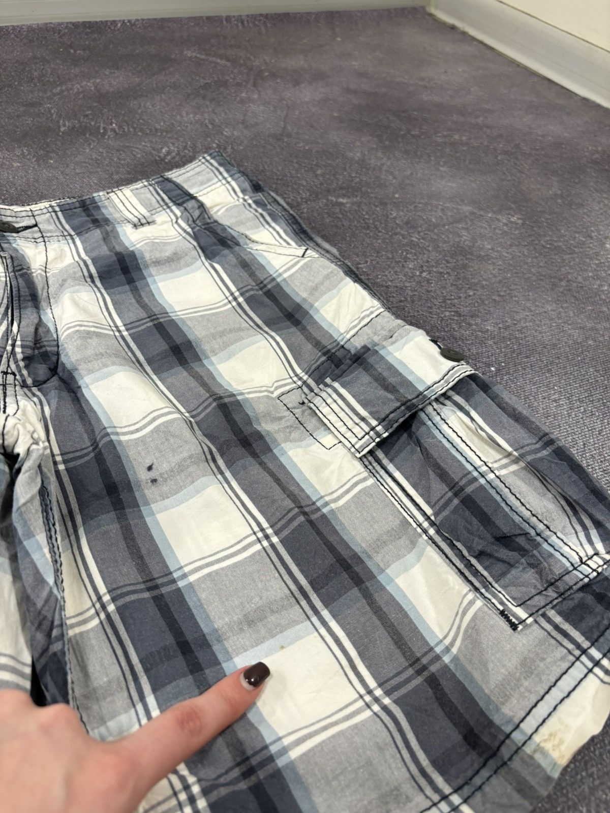 Levi's Vintage Levi’s Signature USA Check Dad Hype Cargo Shorts Size US 34 / EU 50 - 6 Thumbnail