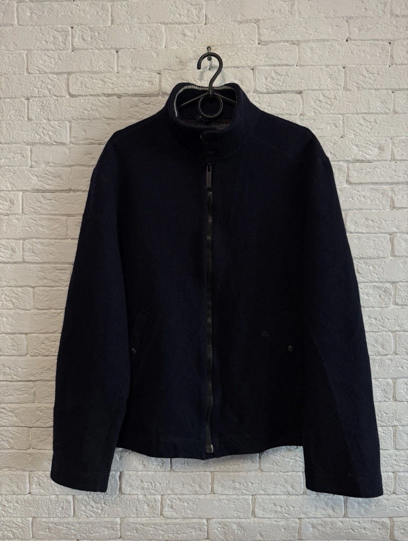 Burberry Vintage Burberry Wool Bomber Jacket Nova Check Sz L "8" Size US L / EU 52-54 / 3 - 1 Thumbnail