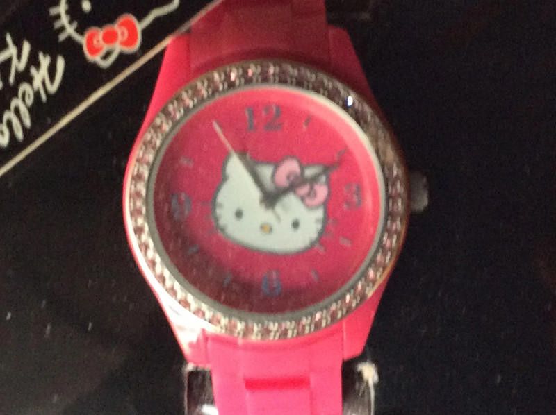 Designer Hello Kitty Kids Grand Prix Kitty pink plastic strap Watch Size ONE SIZE - 7 Thumbnail