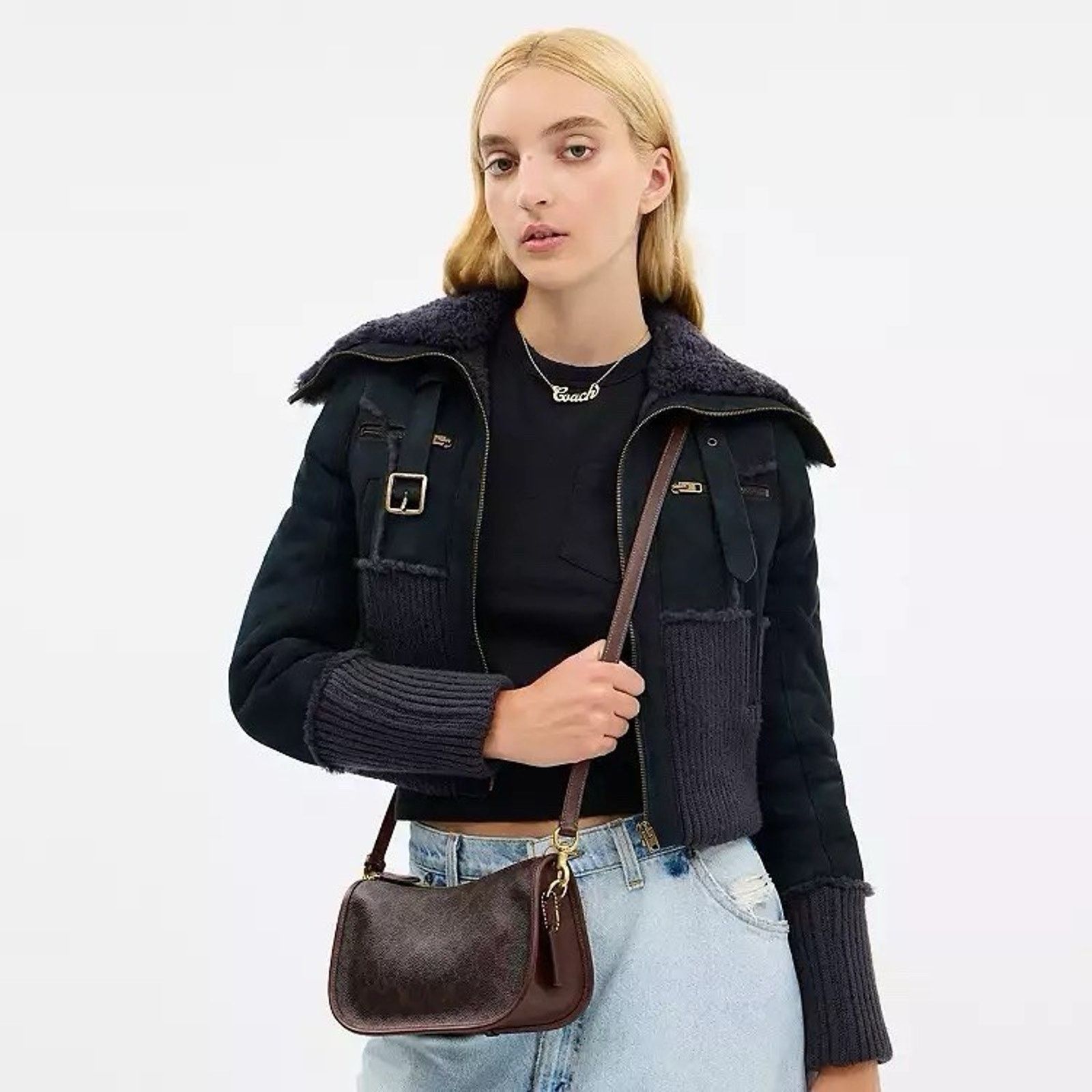 Coach NWT COACH Waverly Bag Shoulder Bag CCC38 Brass/Maple Size ONE SIZE - 9 Thumbnail