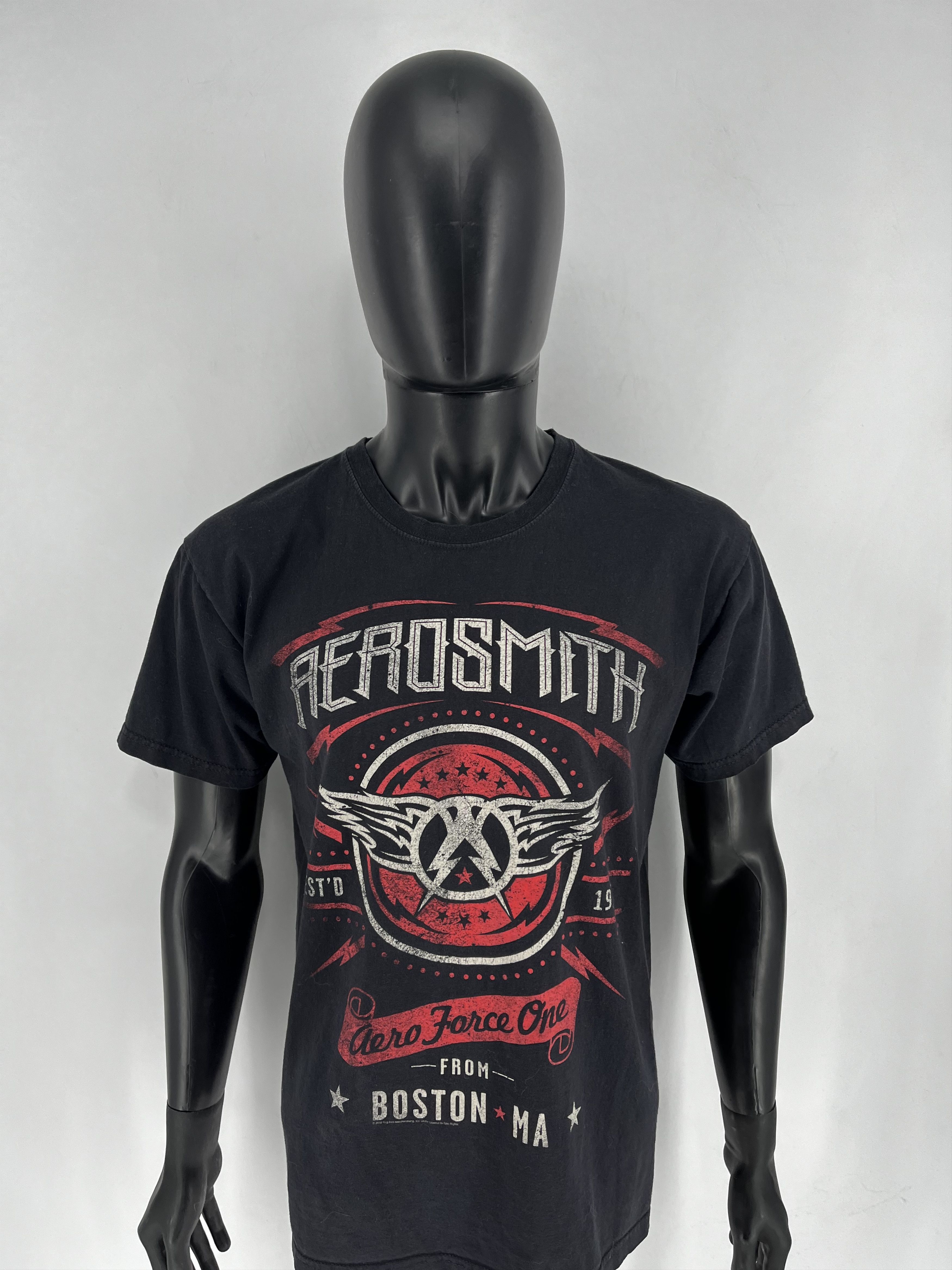 Band Tees Vintage Allstyle Men's Aerosmith 2015 Aero Force One TShirt Size US L / EU 52-54 / 3 - 5 Thumbnail