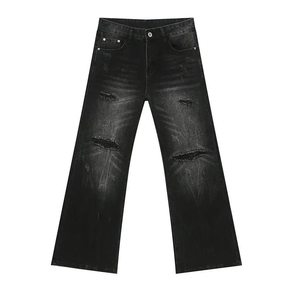 Japanese Brand Retro loose high street ripped jeans Size US 32 / EU 48 - 5 Thumbnail