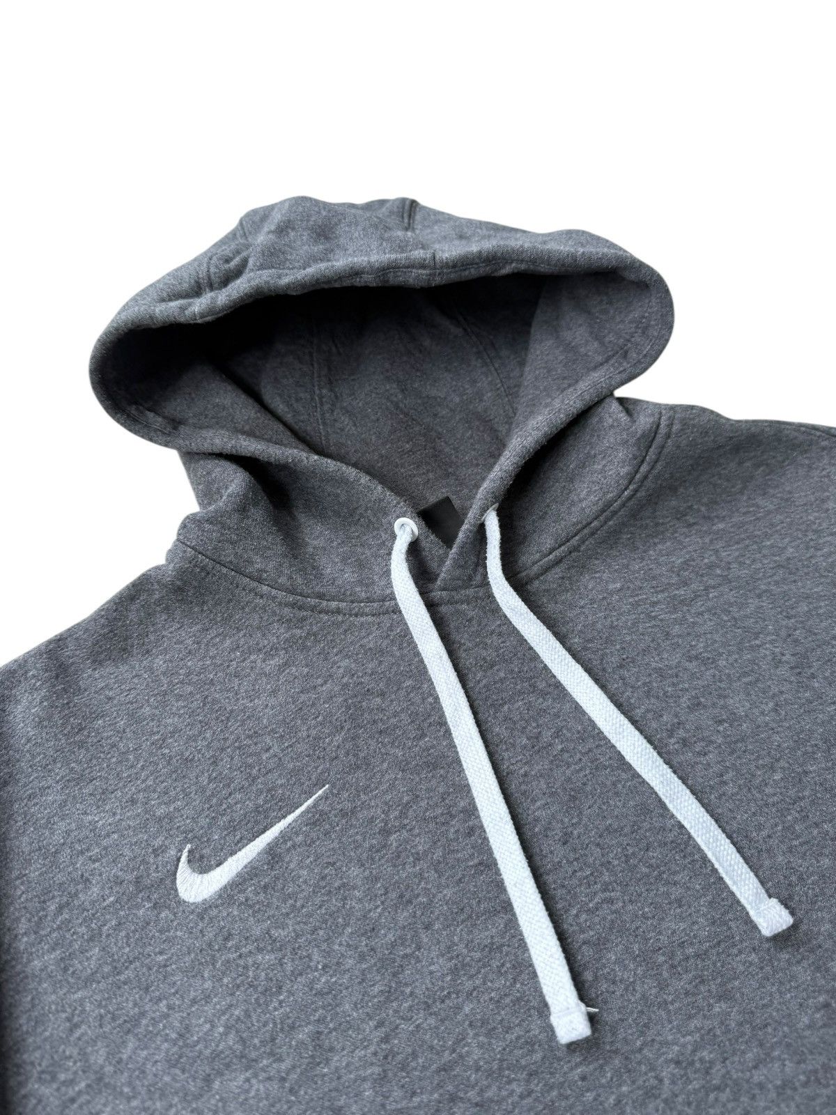 Nike × Vintage Nike Gray Hoodie Small Swoosh Logo mens size L Size US XL / EU 56 / 4 - 2 Thumbnail