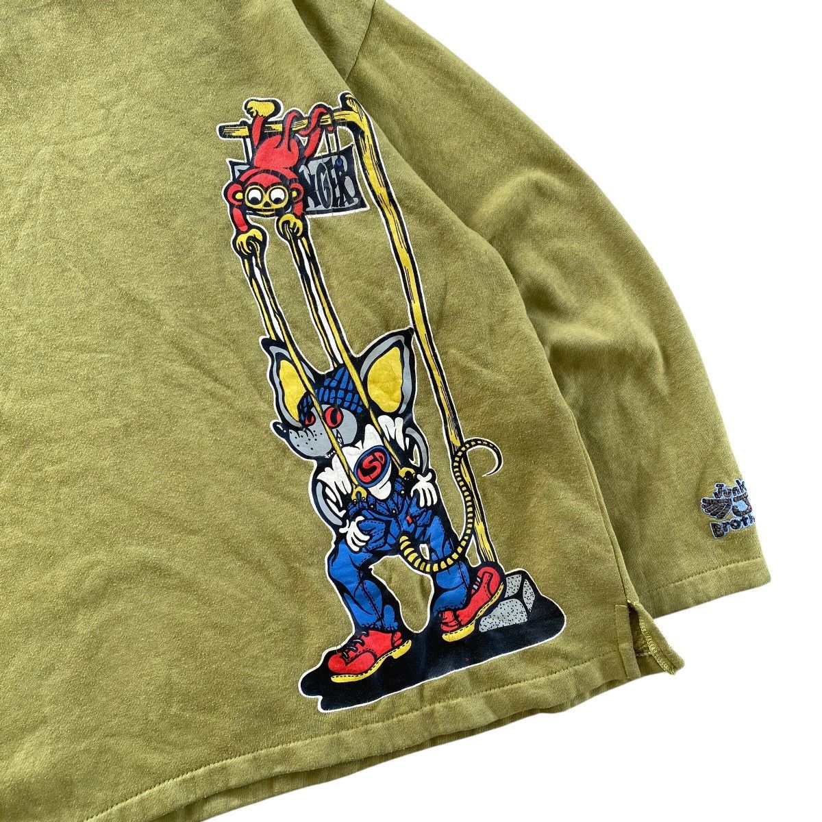 Vintage JUNKIE BROTHERS Vintage LSD Skate Fashion Hoodie Sweater Size US L / EU 52-54 / 3 - 4 Thumbnail