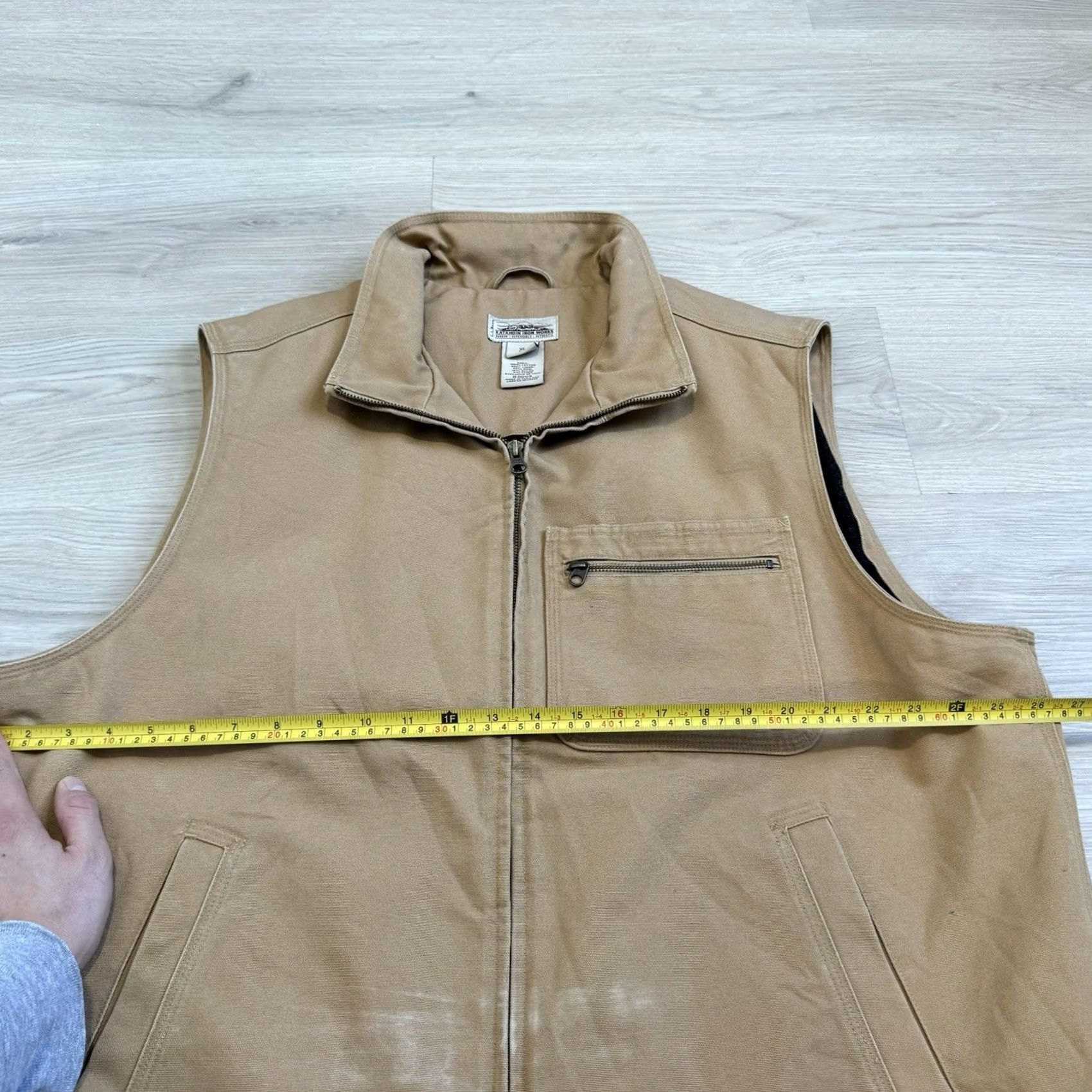 Vintage L.L.Bean Vest Mens XL Brown Katahdin Iron Works Full Zip Pockets Canvas Wool Size US XL / EU 56 / 4 - 6 Thumbnail