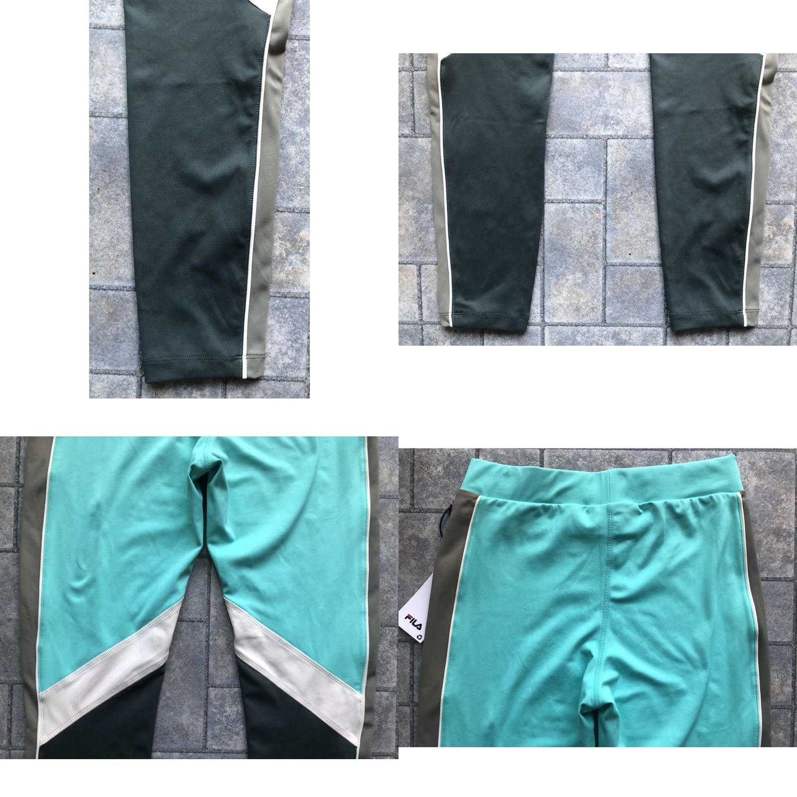 Fila NWT New Fila Sonya Leggings Women’s SMALL Green Teal With Pockets MSRP 0 Size 28" / US 6 / IT 42 - 10 Thumbnail