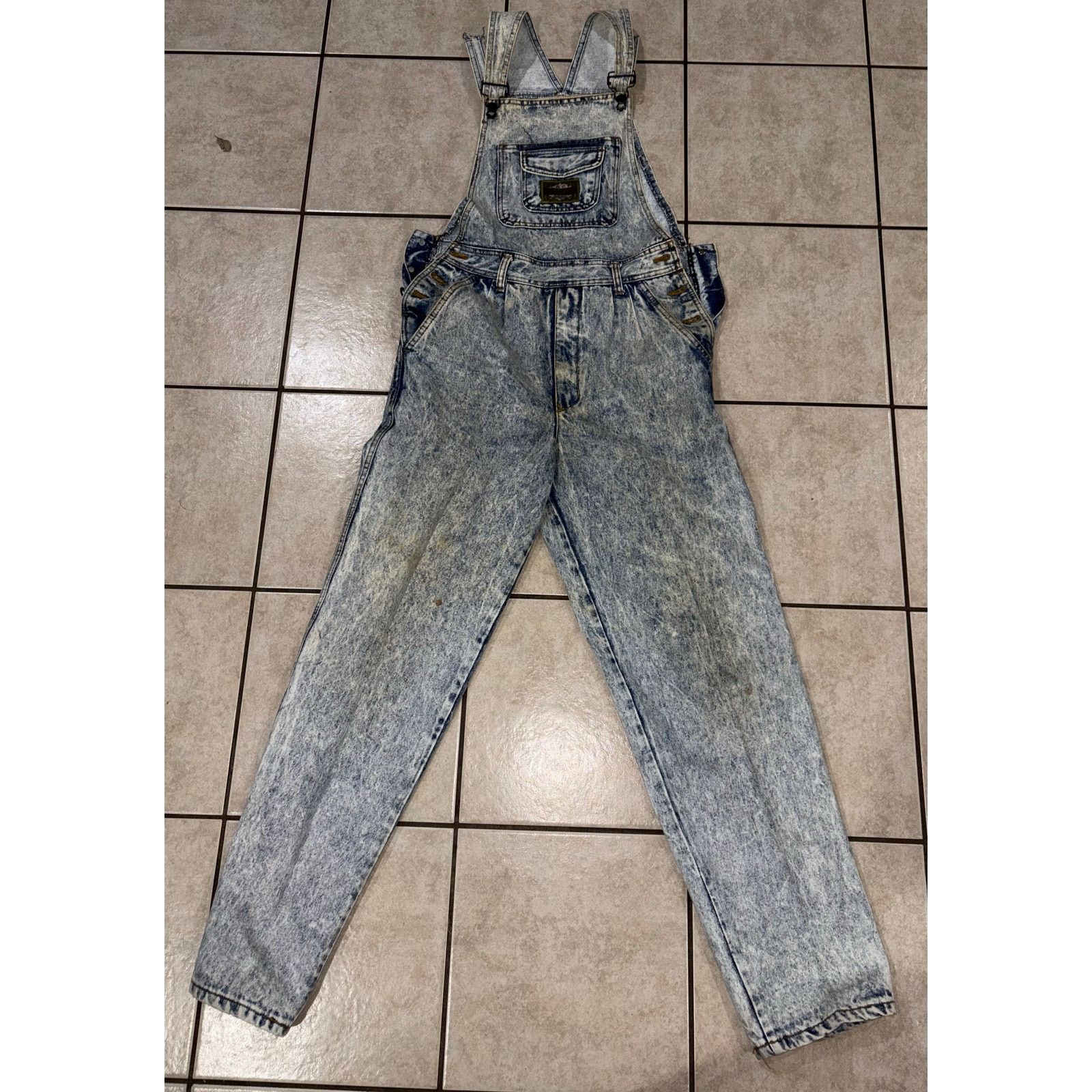 Other Vintage paco jeans overalls acid wash 90s denim. Inseam 32 Size US 32 / EU 48 - 1 Thumbnail