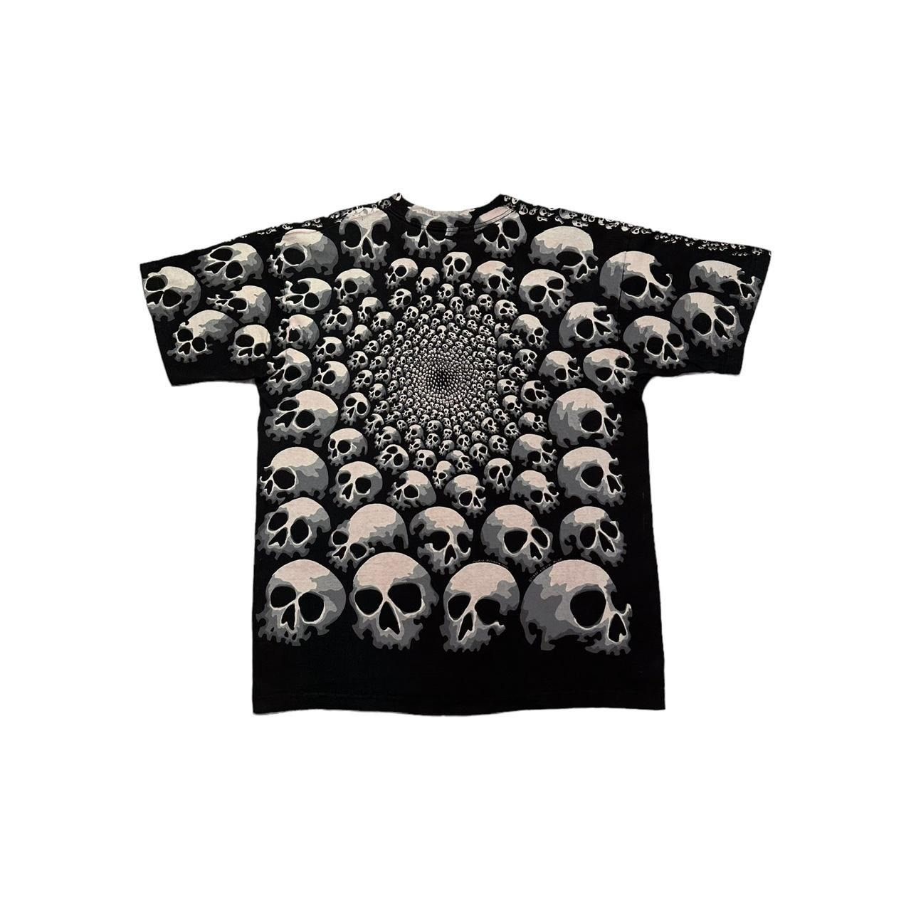 Liquid Blue × Vintage Vintage Liquid Blue Skullpile Skull Skeleton AOP T-Shirt Size US XL / EU 56 / 4 - 2 Thumbnail