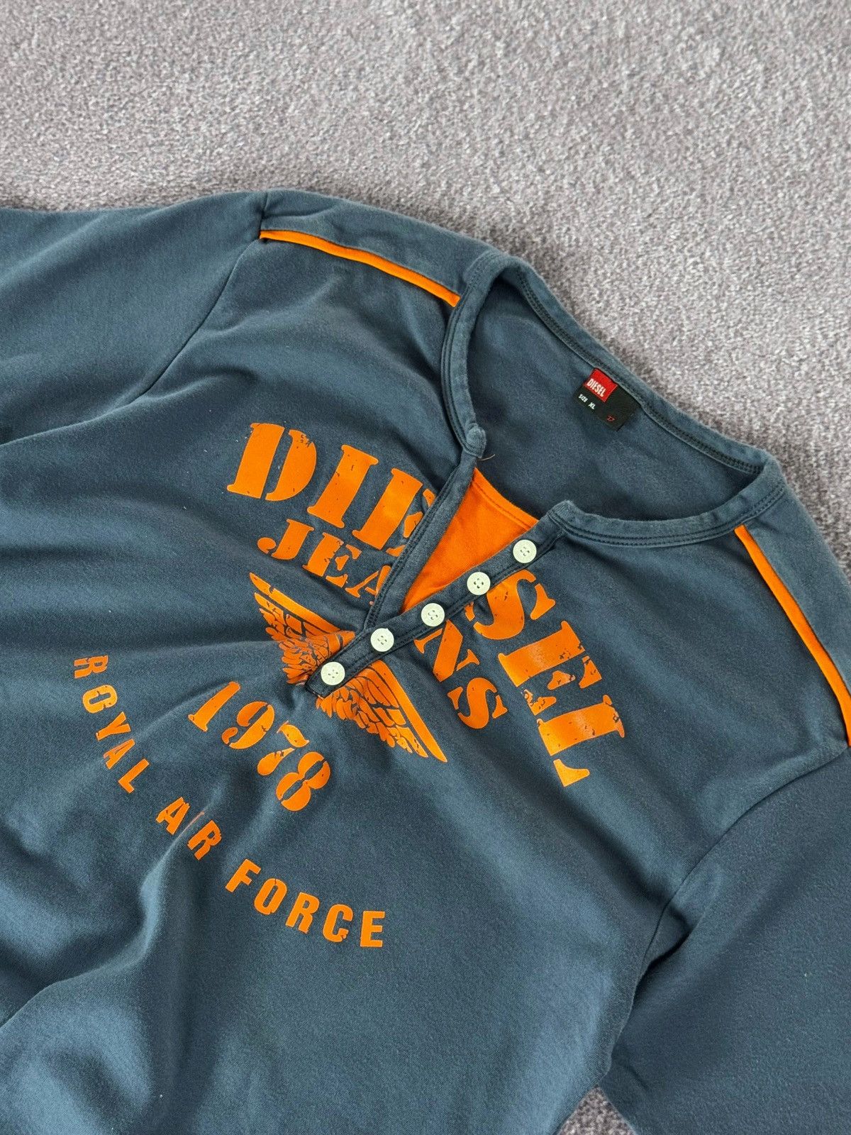 Diesel Diesel Spell Out Logo Y2K Graphic 00s T-Shirt Size US XL / EU 56 / 4 - 7 Thumbnail