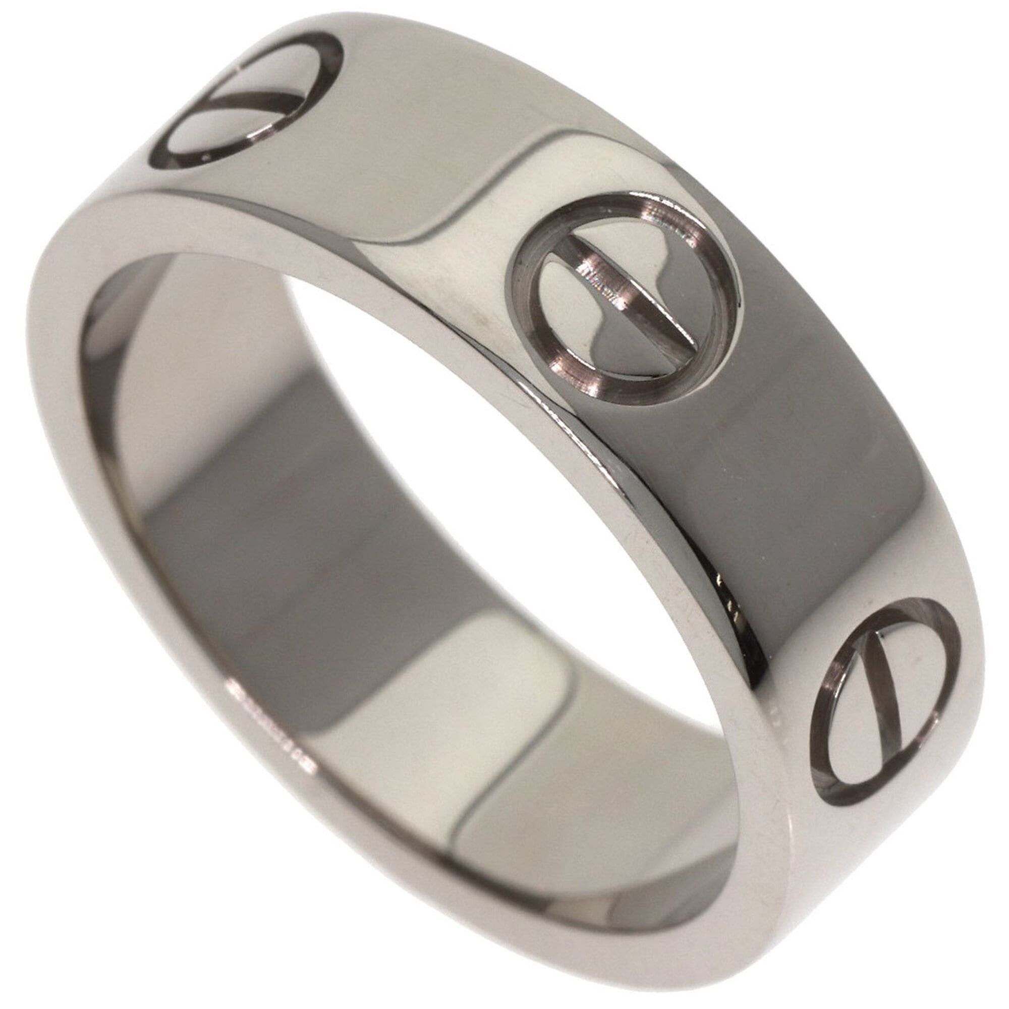 Cartier Cartier Love Ring #49, 18K White Gold, Women's Ring, CARTIER Size ONE SIZE - 1 Thumbnail