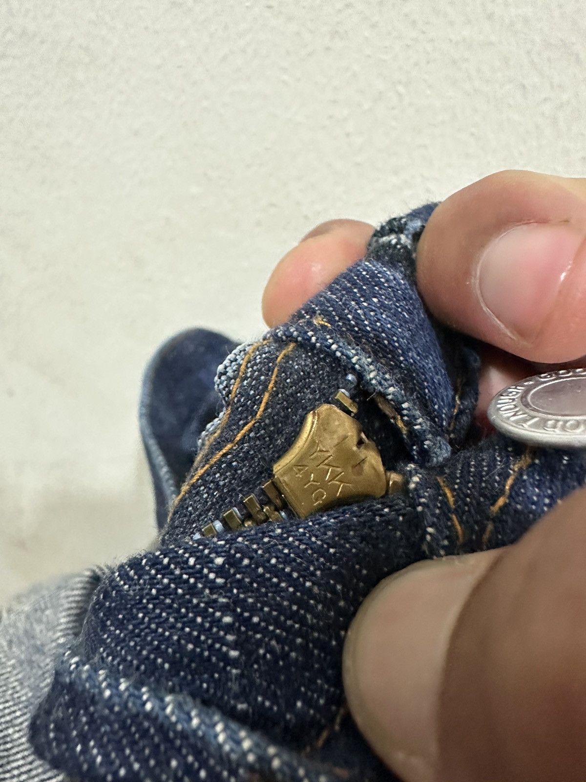 Electric Cottage VTG EC Good Enough Selvedge Distress Denim Size US 36 / EU 52 - 11 Thumbnail