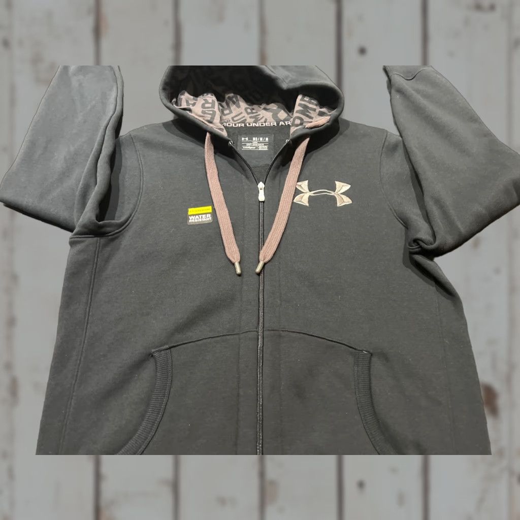 Under Armour Under Armour Storm Water Resistant Full Zip Hoodie M Black Mens Sportswear Size US M / EU 48-50 / 2 - 1 Thumbnail