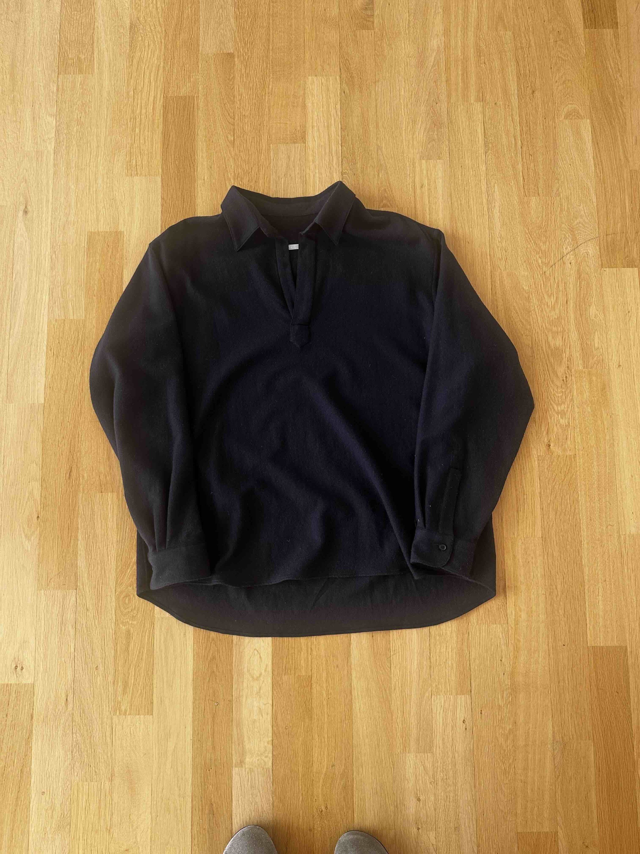 A.PRESSE Wool Skipper Shirt Size US XL / EU 56 / 4 - 4 Thumbnail