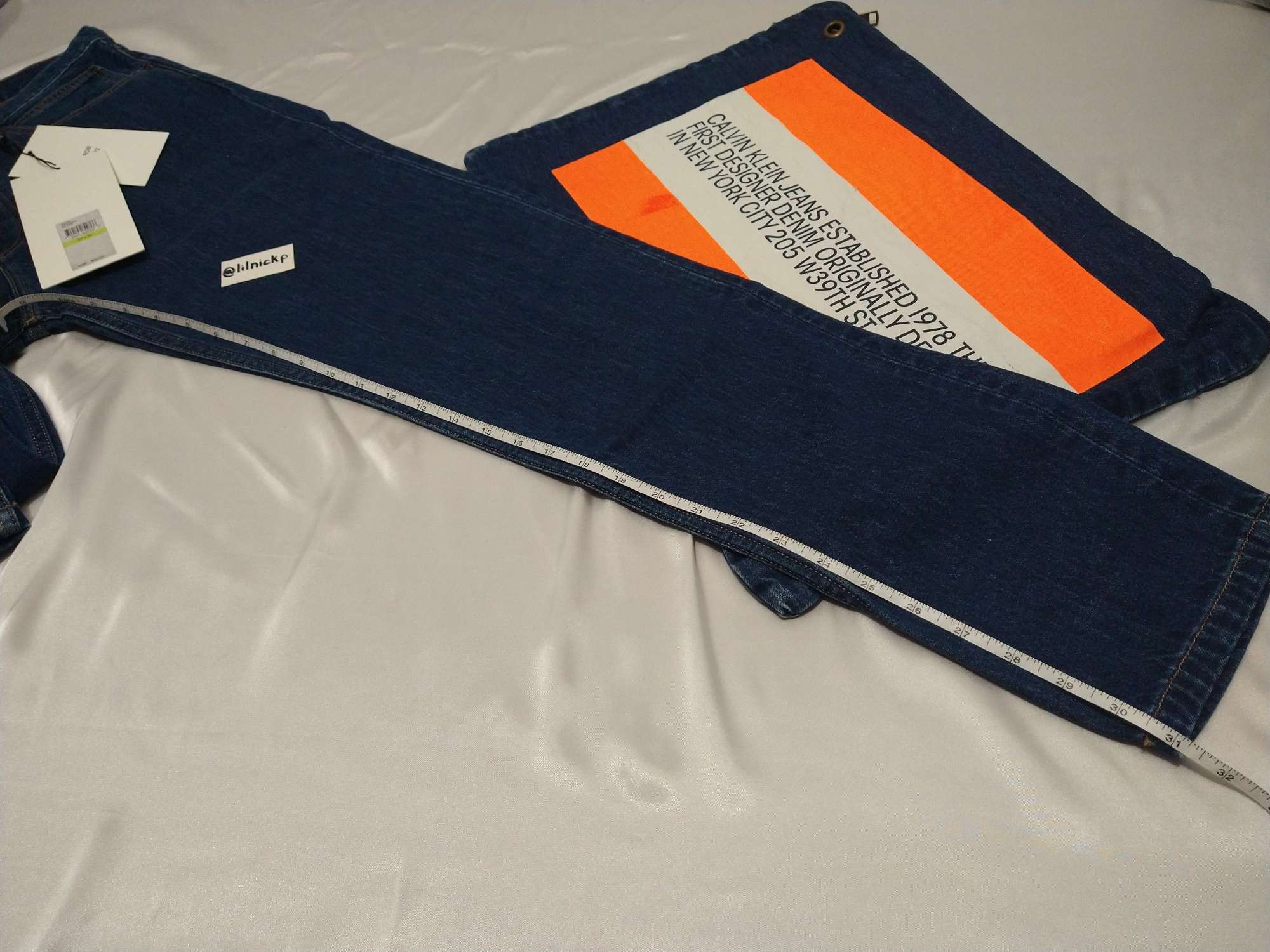 Calvin Klein 205W39NYC EST. 1978 Narrow Leg Apollo Blue Jeans Size US 30 / EU 46 - 5 Thumbnail