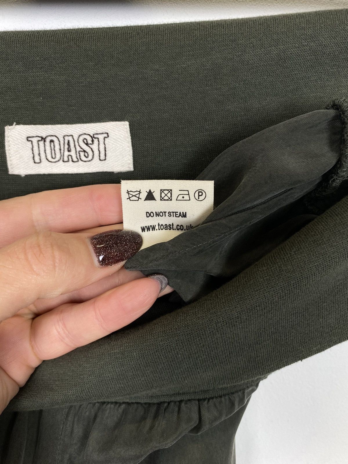 Other Toast 100% Cupro Pull On Pants Trousers Ladies Size 12 Green Size 34" / US 12 / IT 48 - 8 Thumbnail