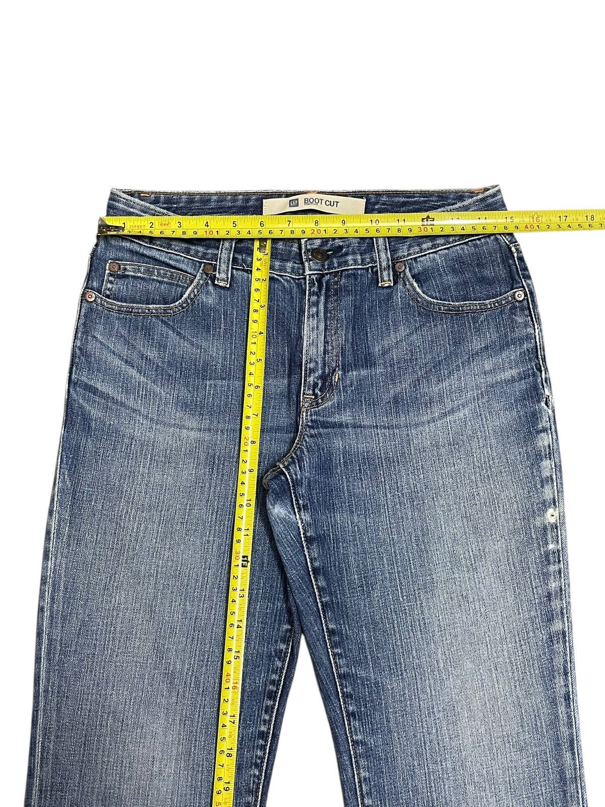Gap × Yeezy Vintage Y2K Gap Bootcut Strech Denim Blue Washed Jeans Size 30" / US 8 / IT 44 - 15 Thumbnail