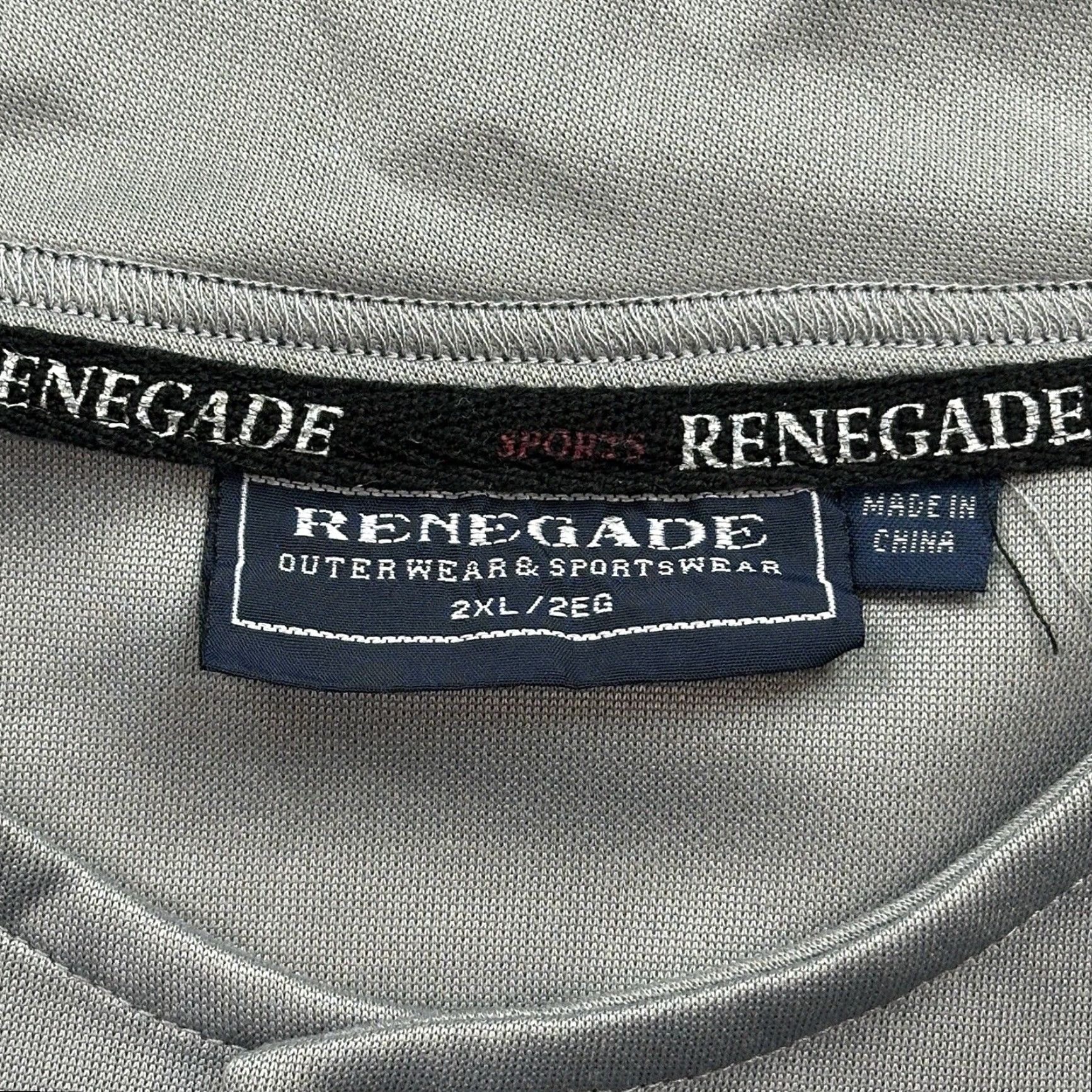 Logo 7 Vintage Renegade Baseball Jersey Mens 2XL Gray Los Angeles Embroidered Logo Y2K Size US XXL / EU 58 / 5 - 5 Thumbnail