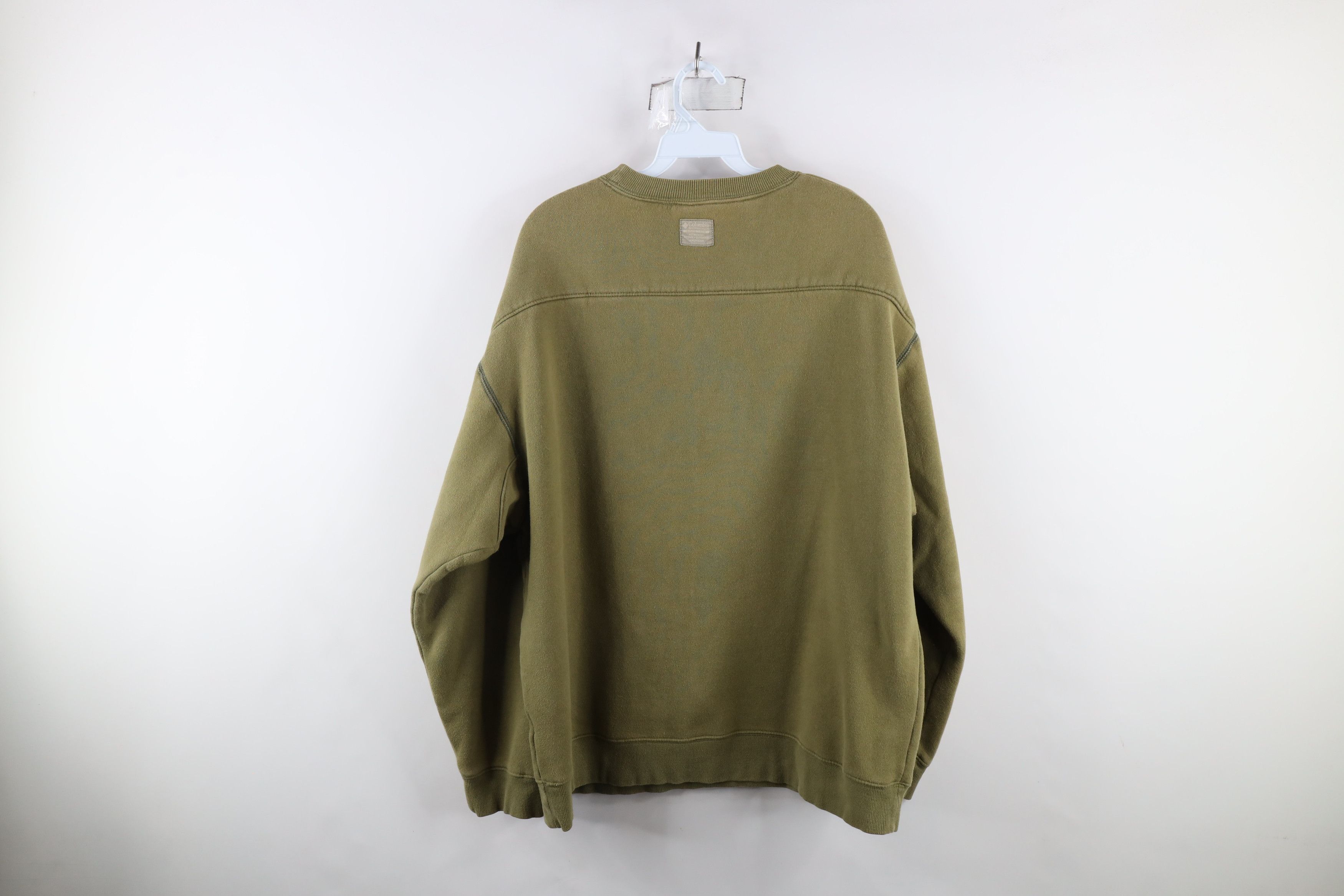 Columbia × Vintage Vintage 90s Columbia Heavyweight Crewneck Sweatshirt Green Size US XL / EU 56 / 4 - 9 Thumbnail
