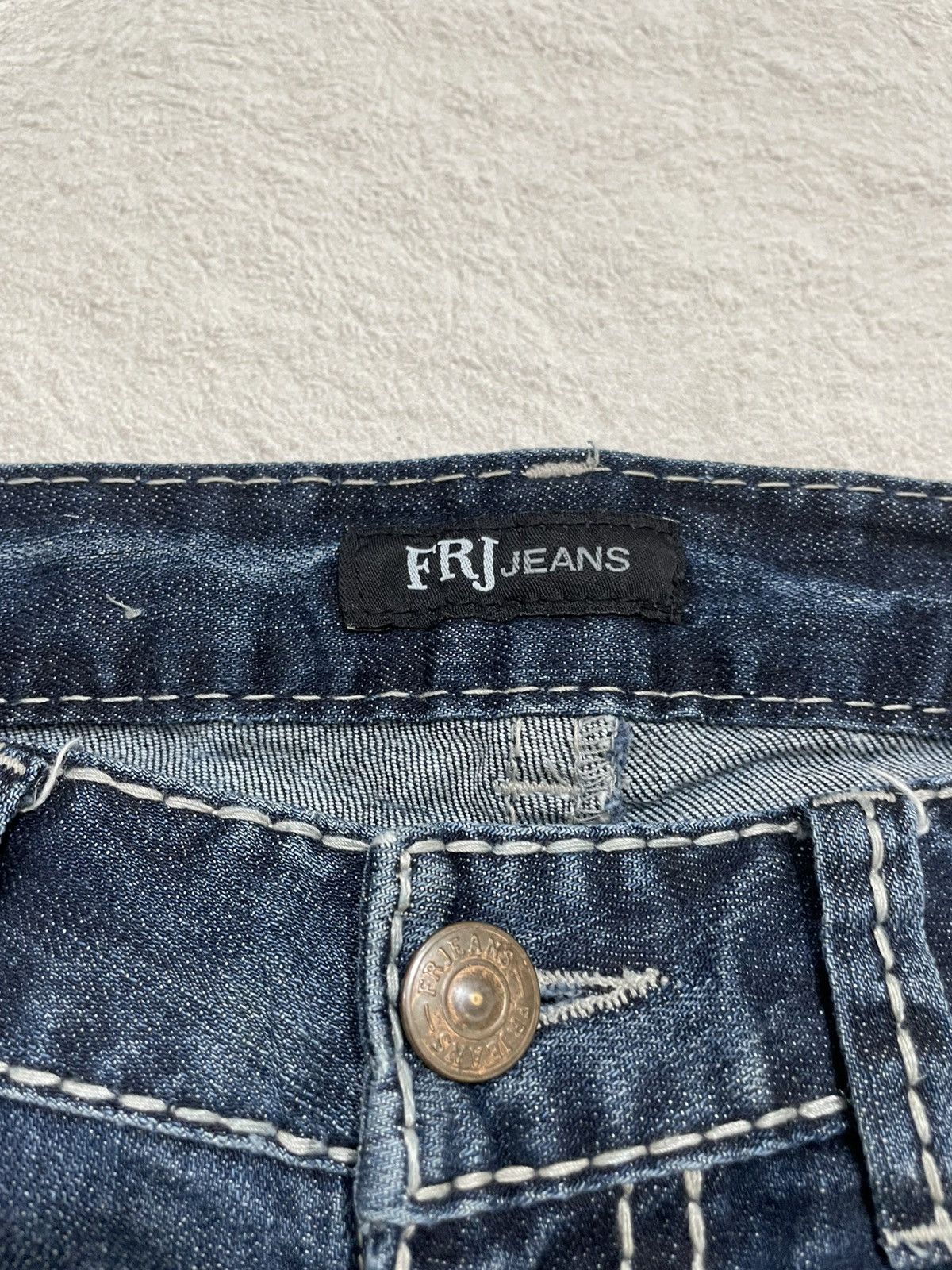 If Six Was Nine 2000s FRJ Blue Denim Washed y2k Size US 33 - 5 Thumbnail