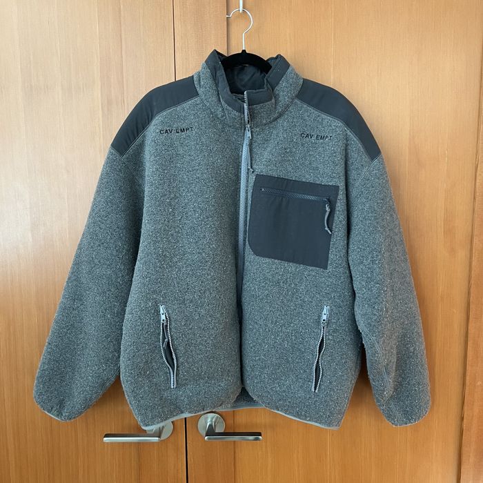 Cav Empt FURRY BACK FLEECE GRAY Grailed