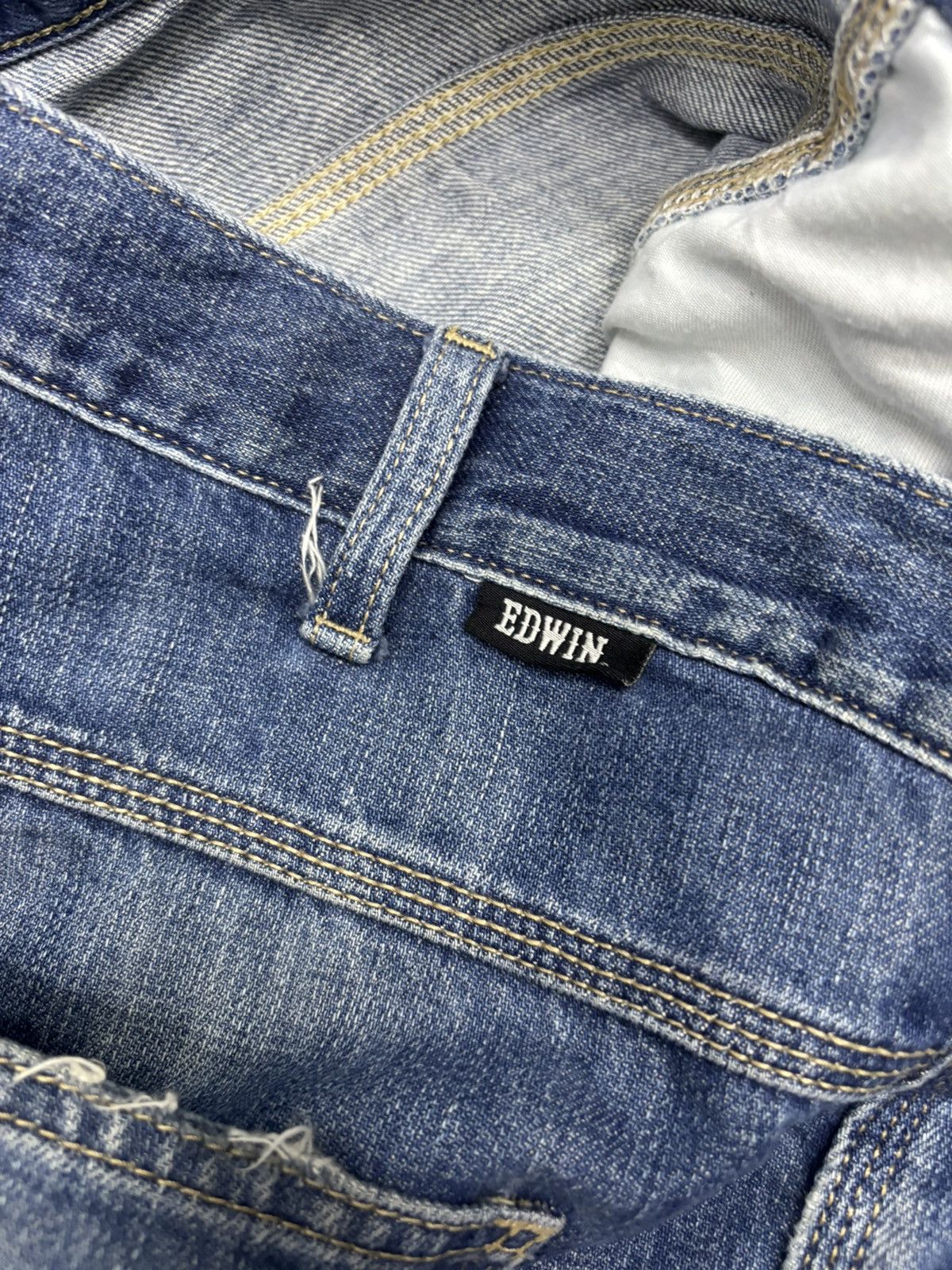 Kapital 🔥EDWIN WORKWEAR BAGGY JEANS DISTRESSED DENIM JEANS Size US 34 / EU 50 - 10 Thumbnail