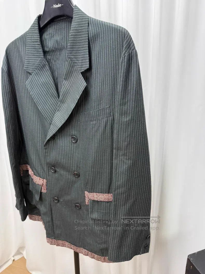 Yohji Yamamoto YOHJI YAMAMOTO Loose striped wool jacket Size US S / EU 44-46 / 1 - 2 Thumbnail