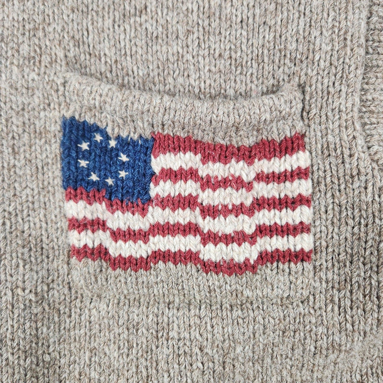 Polo Ralph Lauren Country 1990 Hand-Knit Shawl-Collar Southwestern Cardigan Size US L / EU 52-54 / 3 - 4 Thumbnail