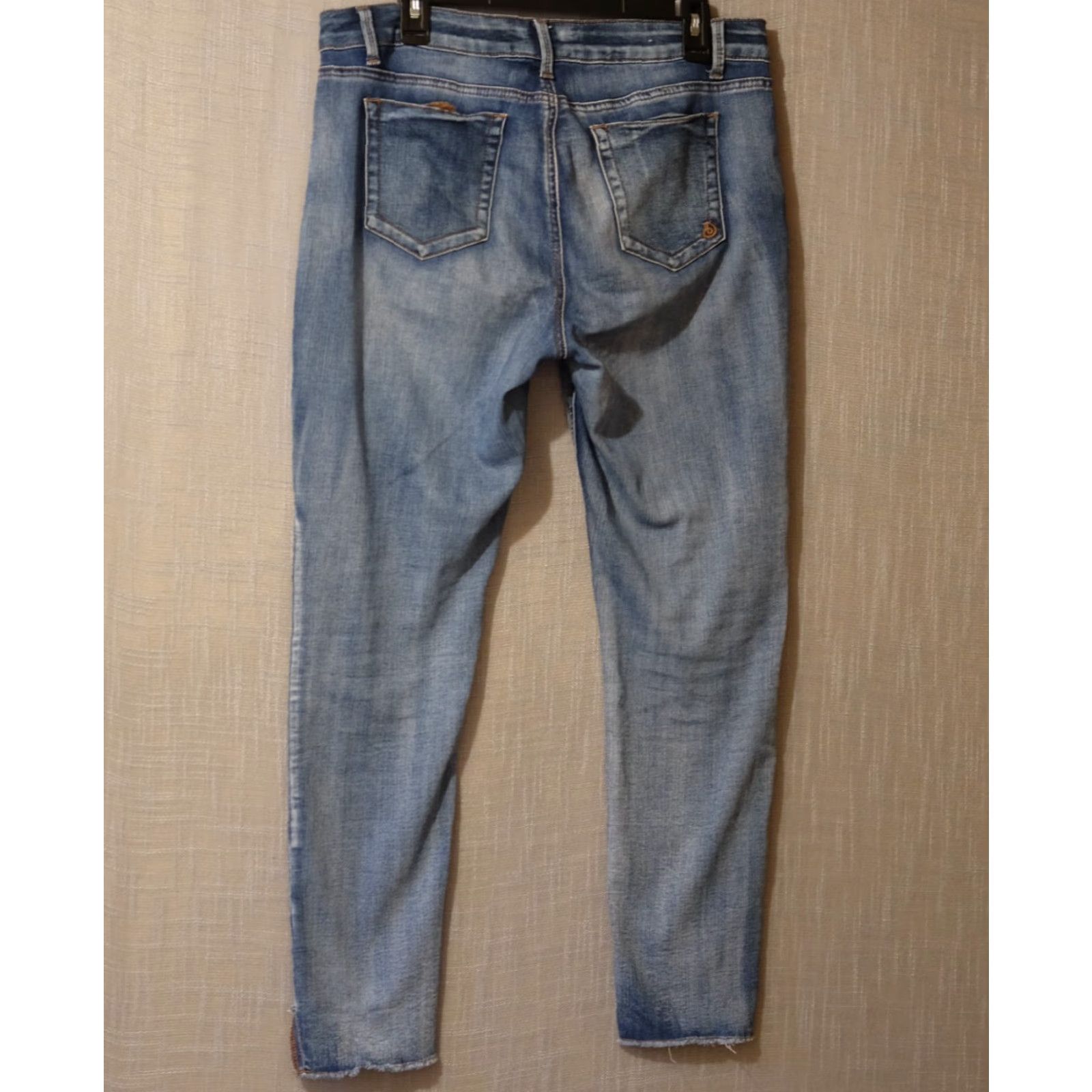 Vintage Indigo Rein Jeans Ankle Mid-Rise Cropped Juniors 15 #A12-12 Blue 5-Pocket Denim Stretch Slim Womens Size 24" / US 00 / IT 34 - 5 Thumbnail