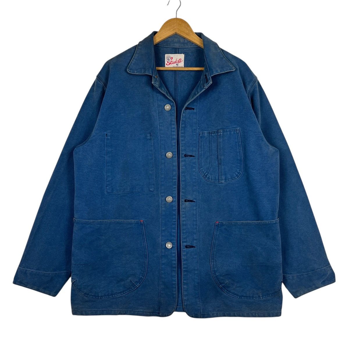 Studio D'Artisan 🔥 VINTAGE STUDIO D ARTISAN DENIM CHORE JACKET MADE IN JAPAN Size US L / EU 52-54 / 3 - 4 Thumbnail