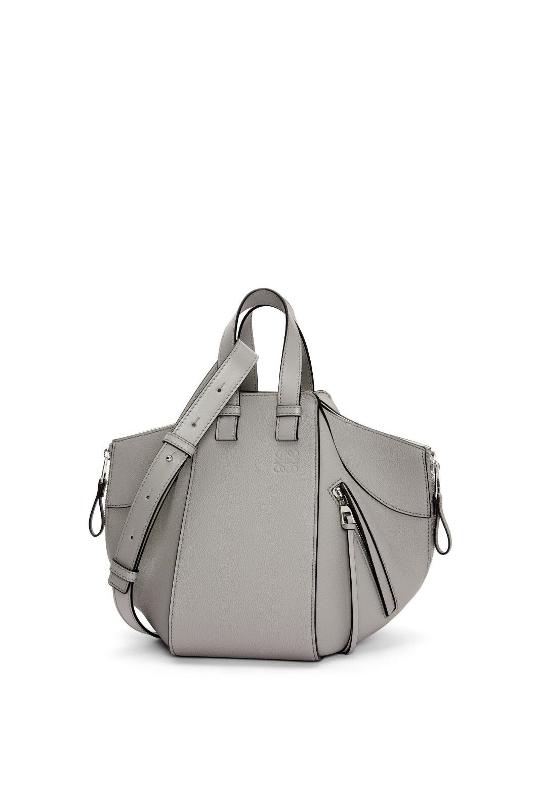 Loewe LOEWE Hammock Small Pearl Grey Grained Leather Handbag Size ONE SIZE - 2 Thumbnail