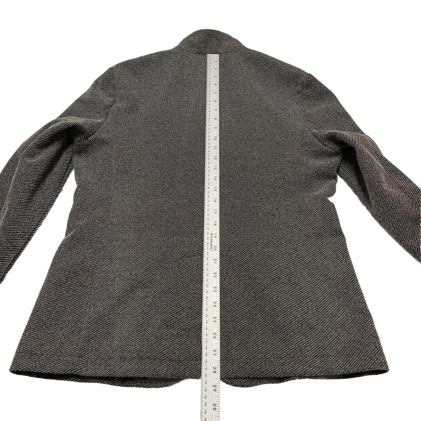 Zara Zara Man Herringbone Coat High Collar Grey 42 Y2K Size US M / EU 48-50 / 2 - 8 Thumbnail