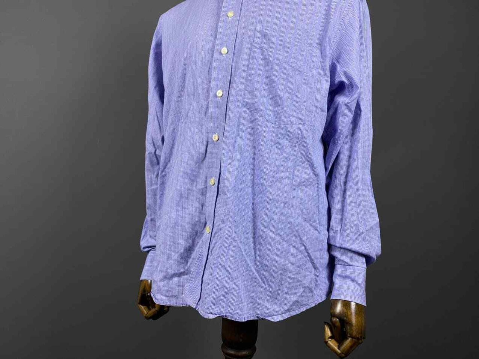 Burberry Burberrys Nova Check Blue Button Up Dress Shirt Size 42 Size US M / EU 48-50 / 2 - 4 Thumbnail