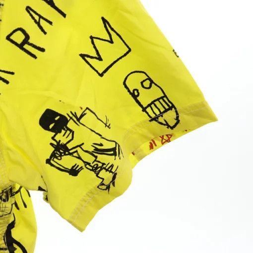 Comme des Garcons Shirt Basquiat Cotton Broad Print Short Sleeve Yellow Size US XL / EU 56 / 4 - 5 Thumbnail