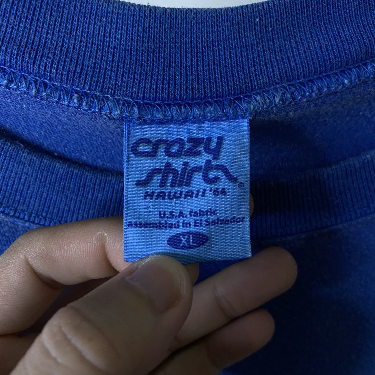 Vintage Vintage 1990s Blue Water Surfboards Surf Crazy Shirt T Shirt Size US XXL / EU 58 / 5 - 3 Thumbnail