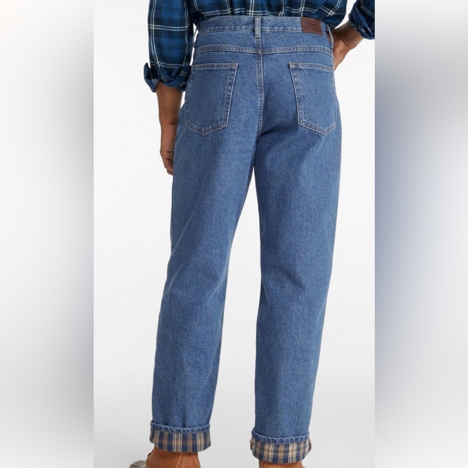 L.L. Bean L.L. Bean Blue Relaxed Jeans Straight Leg Size US 34 / EU 50 - 3 Thumbnail