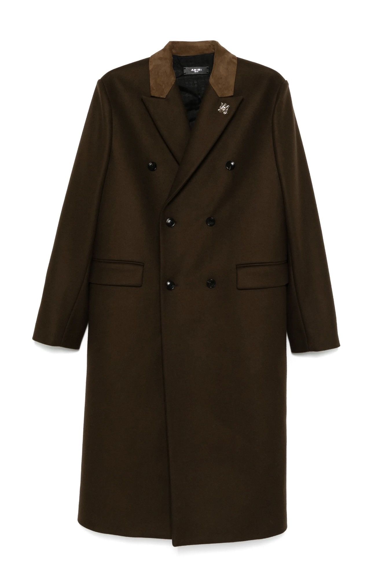 Amiri AMIRI Double-Breasted Brown Wool Coat — Size 52 — Sold Out Size US L / EU 52-54 / 3 - 2 Thumbnail