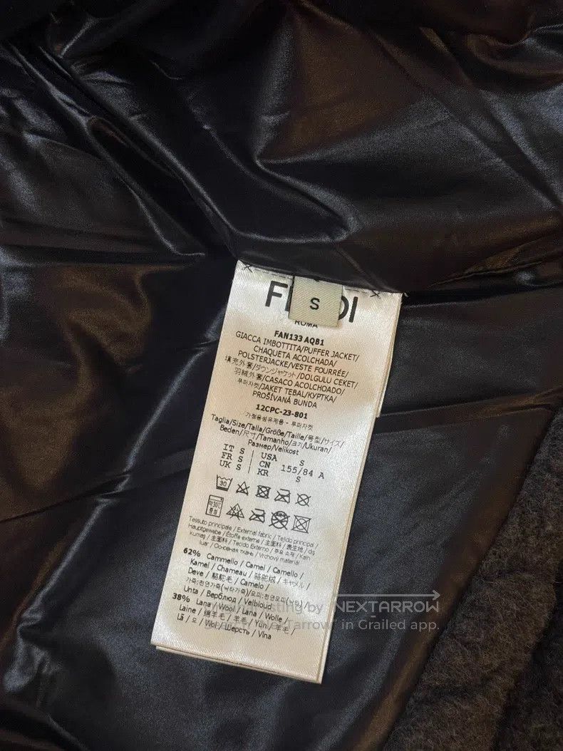 Fendi Fendi 23 Fall/Winter Camel Hair and Wool Puffer Jacket Ted Size S / US 4 / IT 40 - 6 Thumbnail