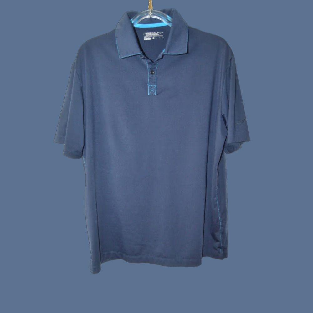 Nike Nike Shirt Mens XL Navy Dri-Fit Polo Golf Short Sleeve Size US XL / EU 56 / 4 - 1 Thumbnail