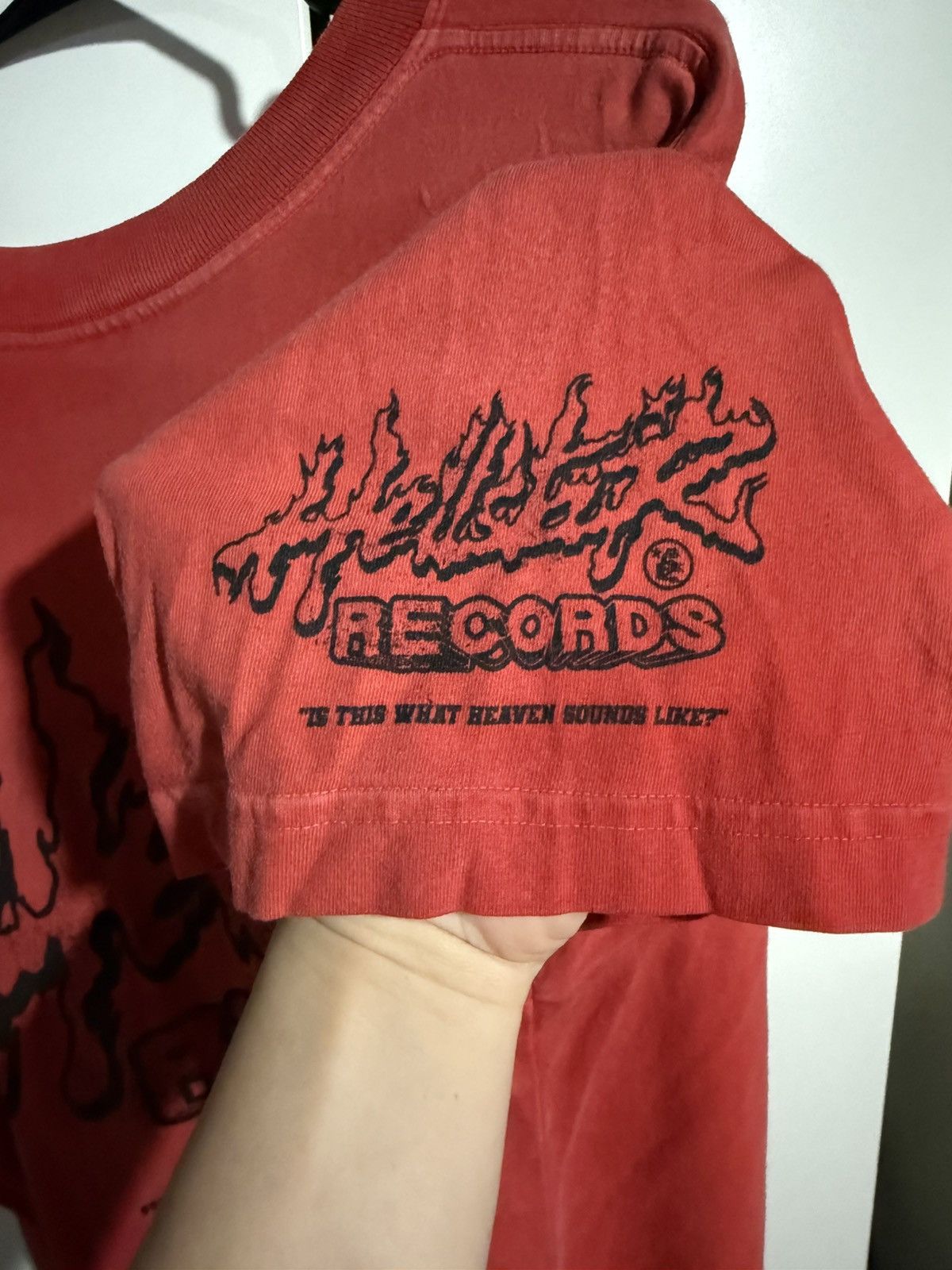 HELLSTAR Red Hellstar Records Glitter Shirt Size XL Size US XL / EU 56 / 4 - 11 Thumbnail