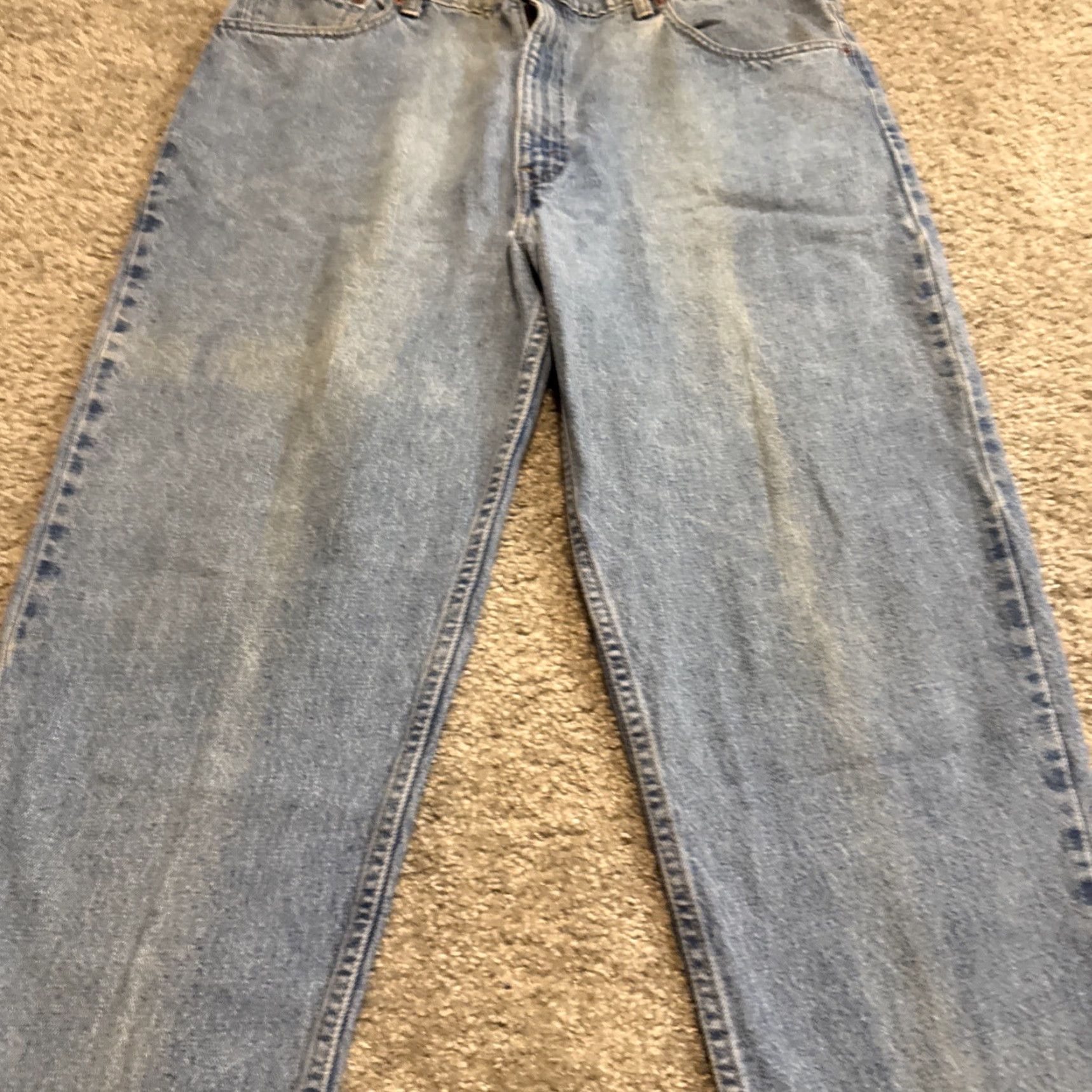 Levi's VINTAGE Levi’s 550 Tapered Jeans Men 40 Light Blue Denim 30 Inseam 90s Relaxed Fit 40x30 Jeans Size US 40 / EU 56 - 4 Thumbnail