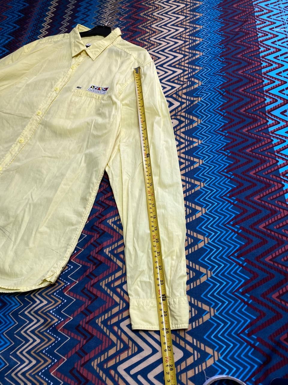 Lacoste Vintage Y2K shirt yellow Lacoste logo streetwear Size US L / EU 52-54 / 3 - 11 Thumbnail