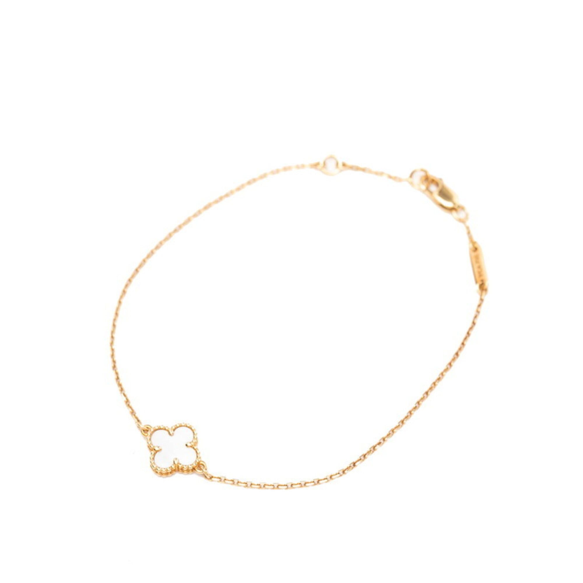 Van Cleef & Arpels Van Cleef & Arpels Sweet Alhambra Bracelet 18KPG Pink Gold Mother-of-Pearl Women's Size ONE SIZE - 1 Thumbnail