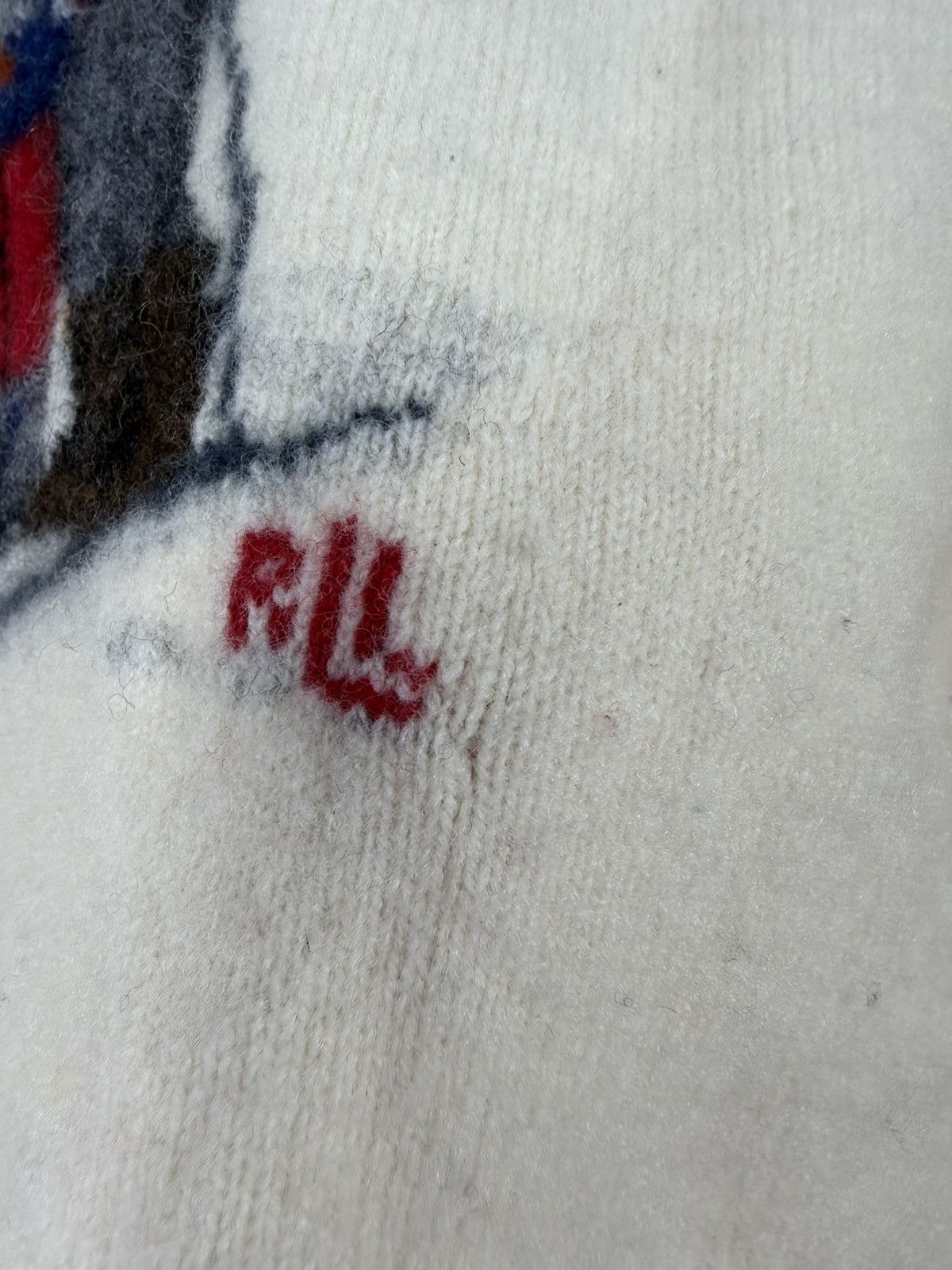 Lauren Ralph Lauren Rare Ralph Lauren Ski Family Scene Lambswool Sweater Size L / US 10 / IT 46 - 7 Thumbnail