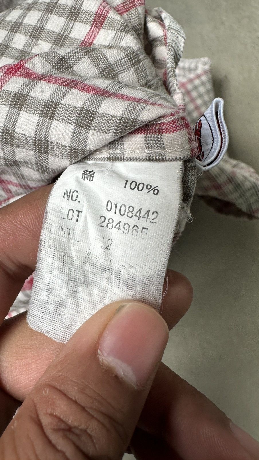 Le TIGRE VINTAGE LE TIGER CHECKERED BUTTON DOWN Size US M / EU 48-50 / 2 - 7 Thumbnail