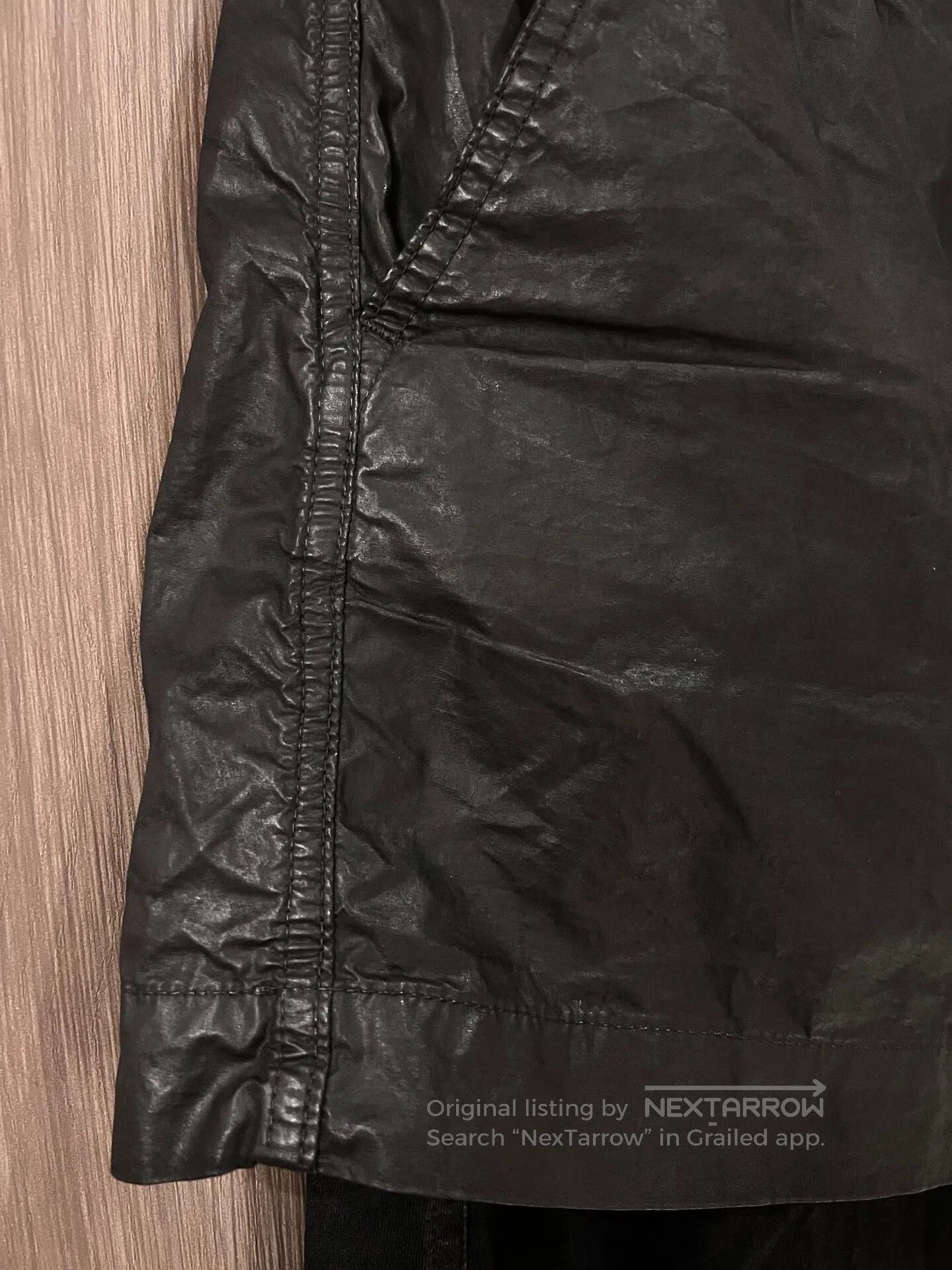 Rick Owens Rick Owens Waxed Layered Shorts. Size US 28 / EU 44 - 5 Thumbnail