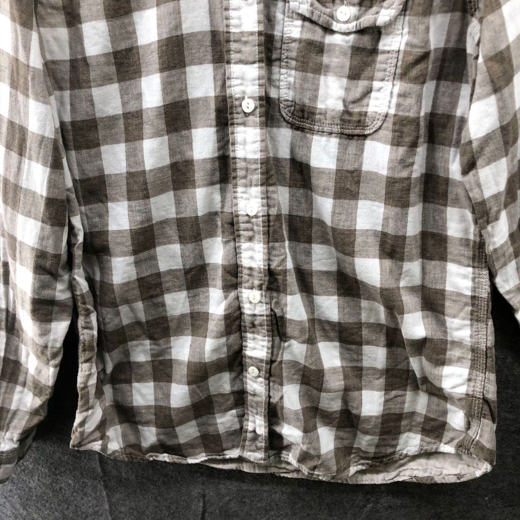 Gap Gap Shirt Mens M Tan Beige Long Sleeve Button Up Cotton Size US M / EU 48-50 / 2 - 4 Thumbnail