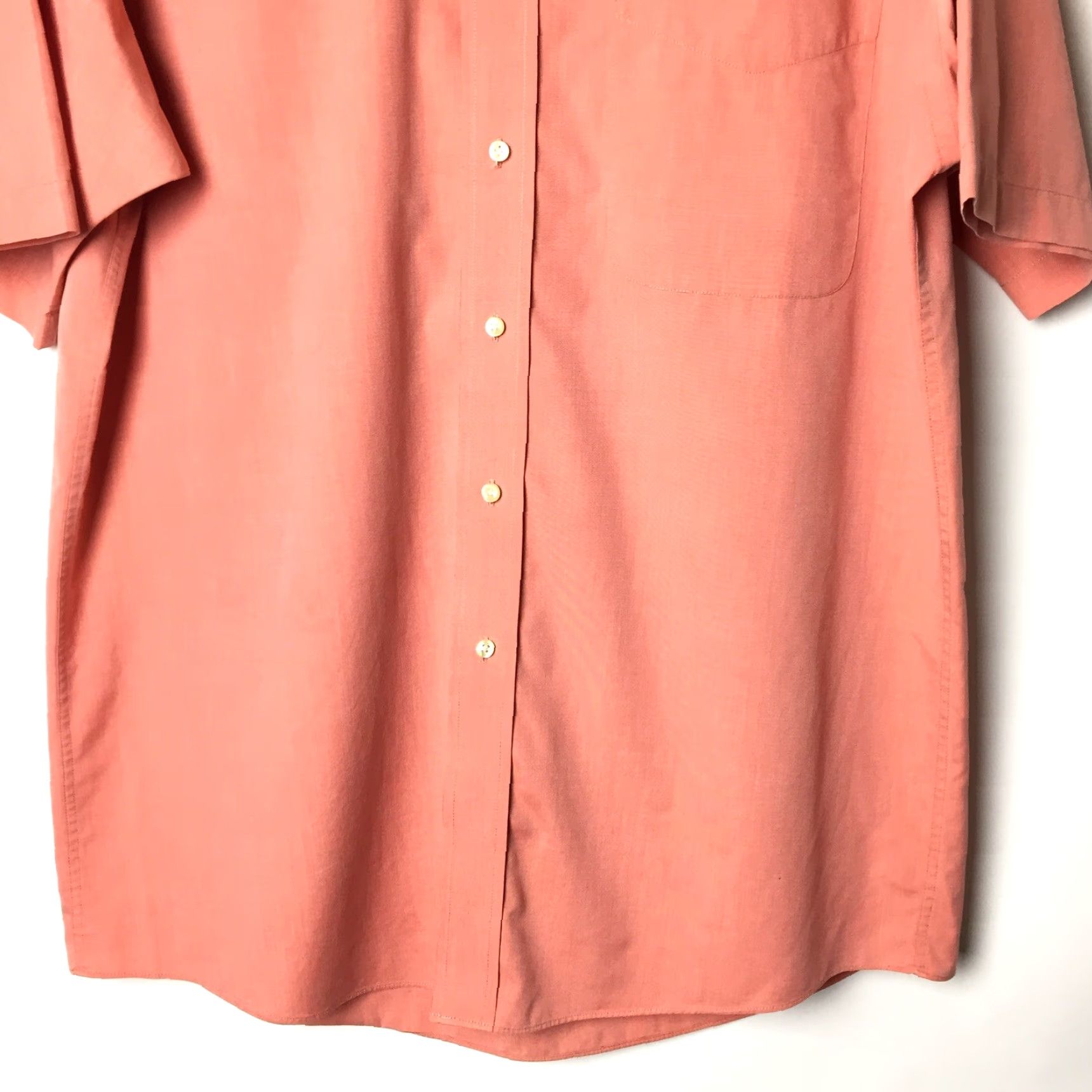 Jos. A. Bank Jos A Bank Shirt Mens M Pink Short Sleeve Button-Up Casual Size US M / EU 48-50 / 2 - 5 Thumbnail