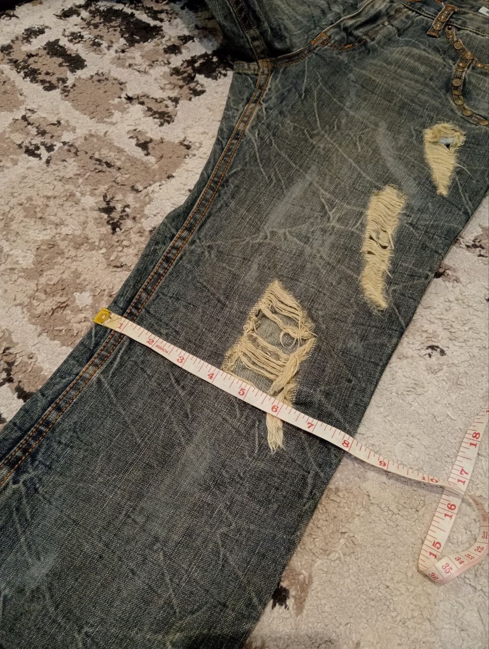 semanticdesign Vintage Semantic Design Japan Studded Bootcut Jeans Size US 32 / EU 48 - 16 Thumbnail