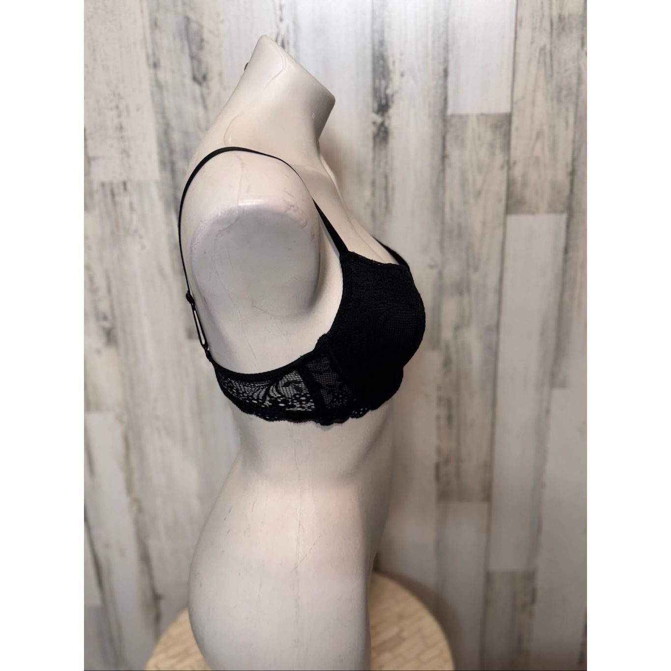 Other Just Be Black Lace Underwire Push-Up Bra – Size 34C Size ONE SIZE - 7 Thumbnail